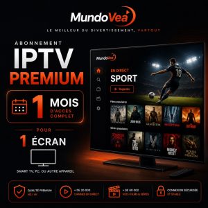 Abonnement IPTV Smarters Pro France – 1 Écran