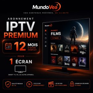 IPTV Smarters Pro 12 Mois – 1 Écran