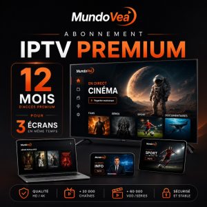 Abonnment IPTV Premium Firestick – 3 Écrans 12 Mois